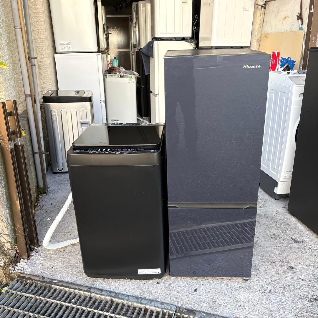 Hisense 2022年ガラスストップセット 1人暮らしセット　分解洗浄済み
