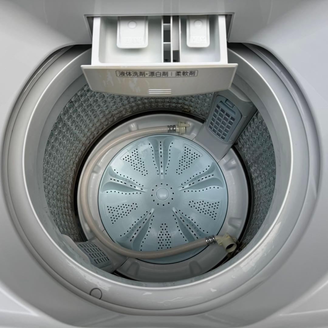 389⭐️2023年製美品★アクア　洗濯機　8KG 大型　インバーター　ガラス扉