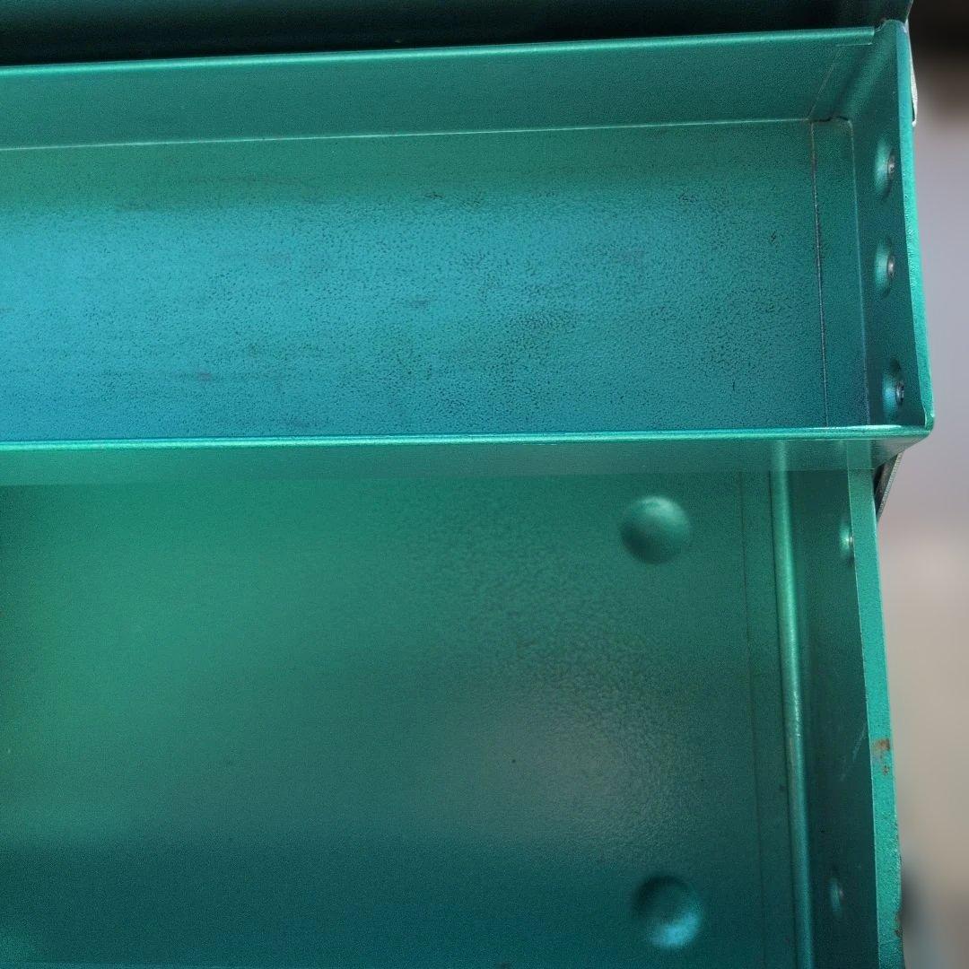 ヴィンテージ 工具箱 ブリキ ツールボックス インダストリアル シャビー 缶