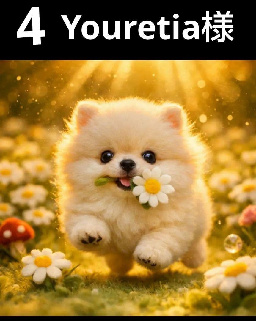 オーダーページ　ハンカチ332 うさ猫ワンコ柄ハンドメイド2/19