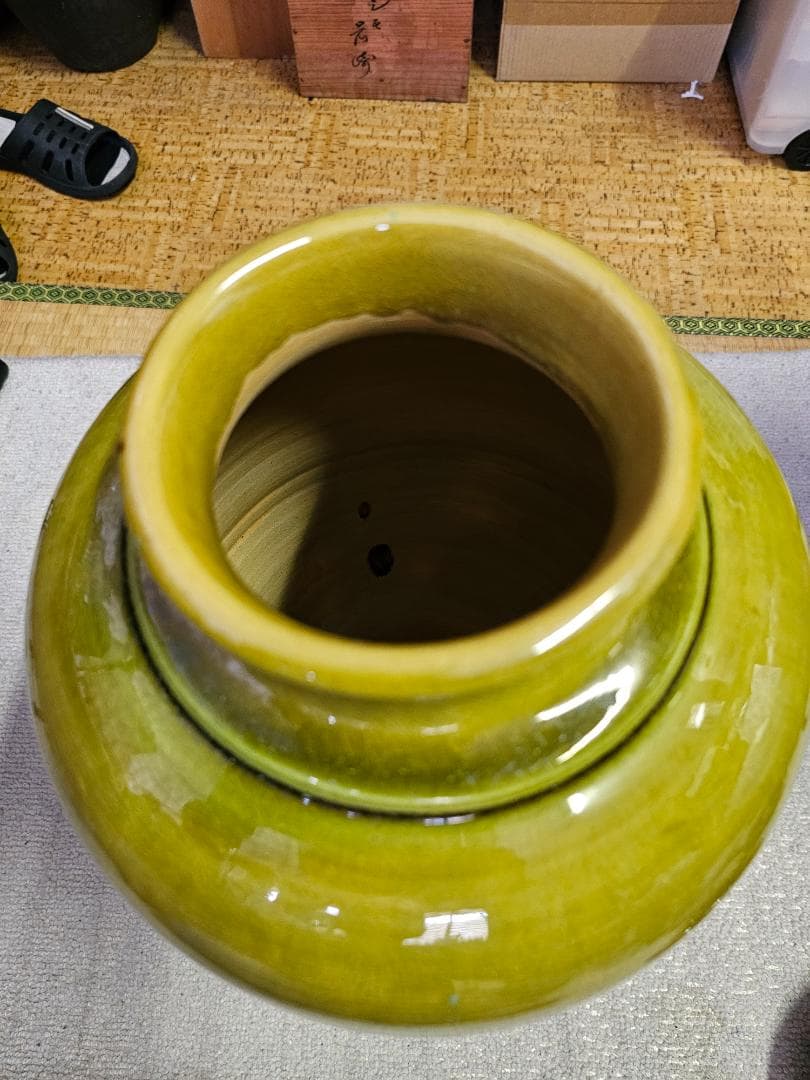 明治期 布志名焼 手水(ちょうず) 高さ約60cm