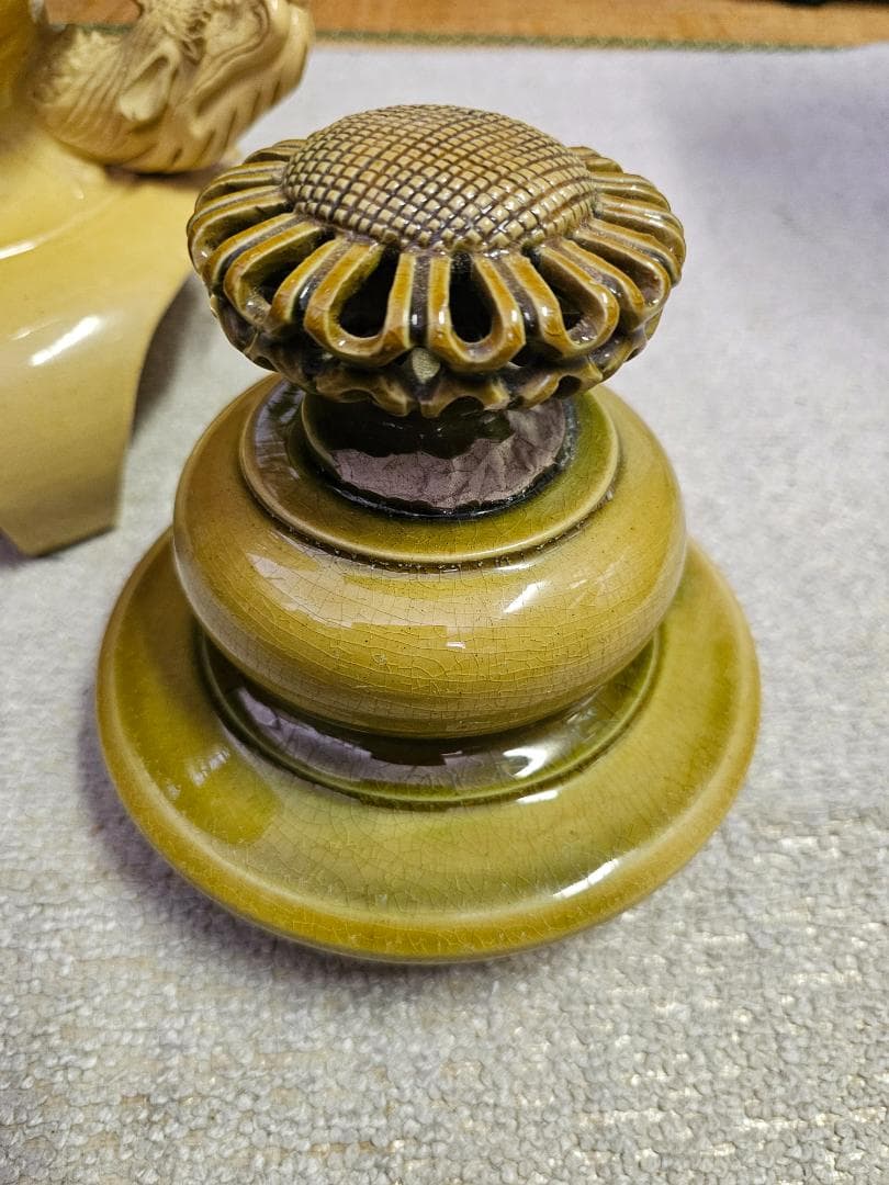 明治期 布志名焼 手水(ちょうず) 高さ約60cm