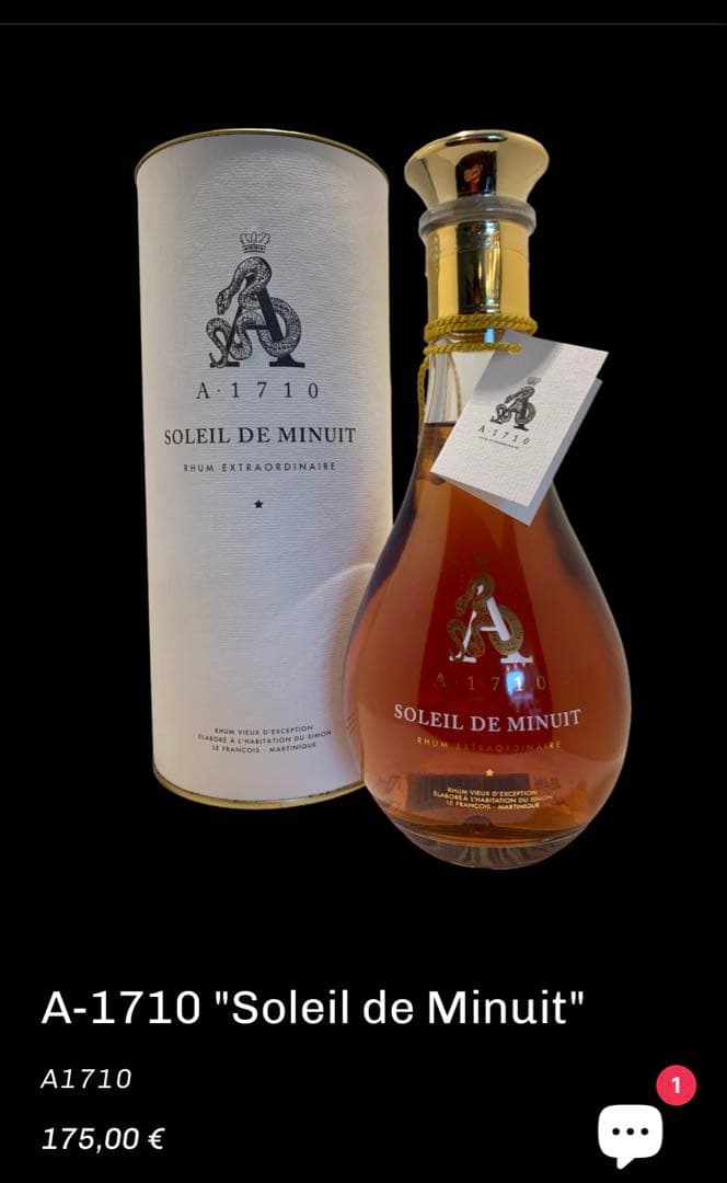 Soleil de Minuit ラム酒 750ml
