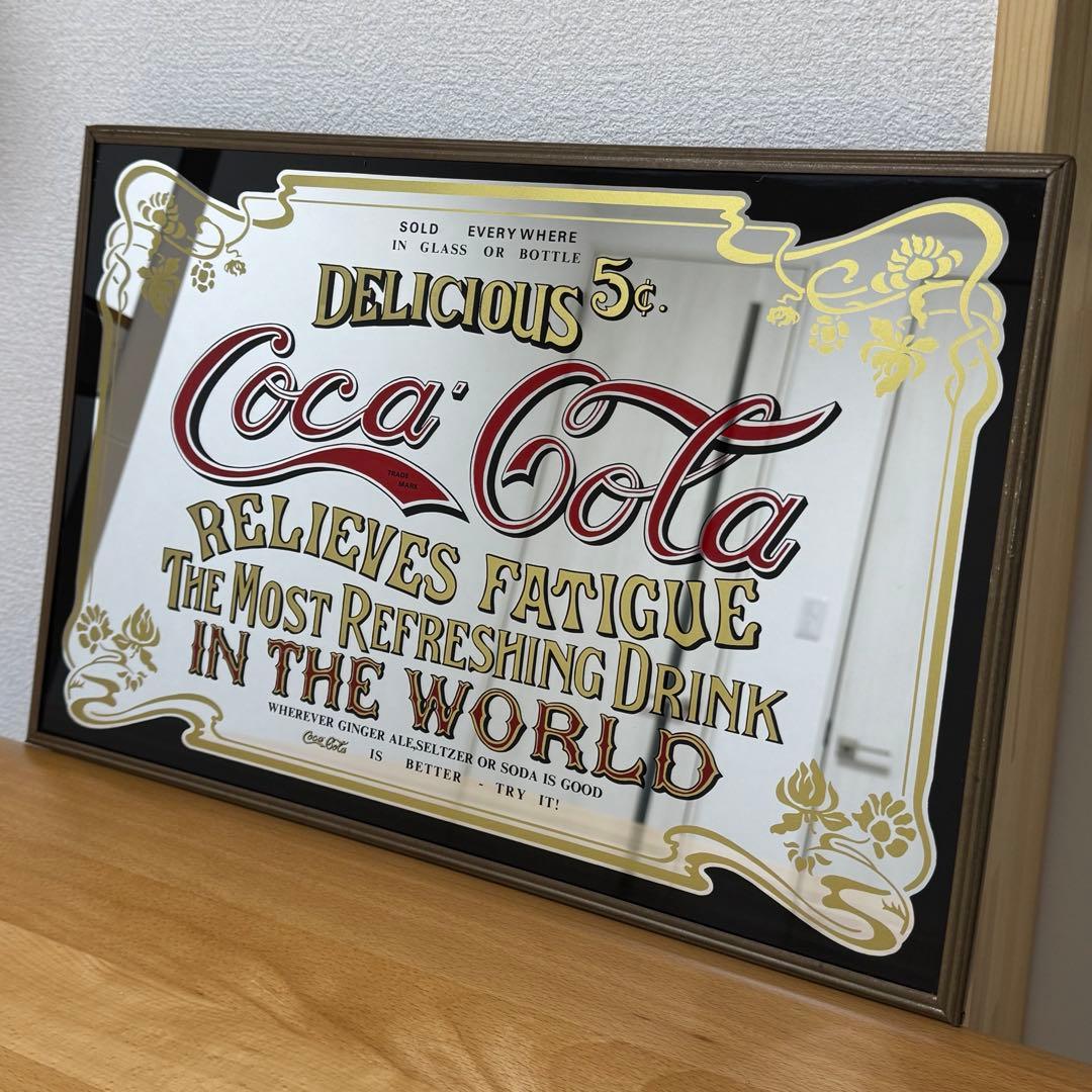 coca-cola コカコーラ パブミラー 鏡 ヴィンテージ レトロ