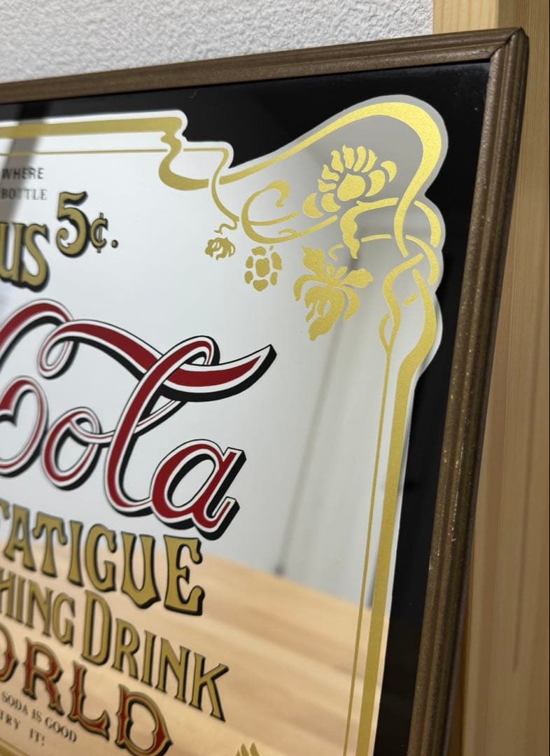 coca-cola コカコーラ パブミラー 鏡 ヴィンテージ レトロ