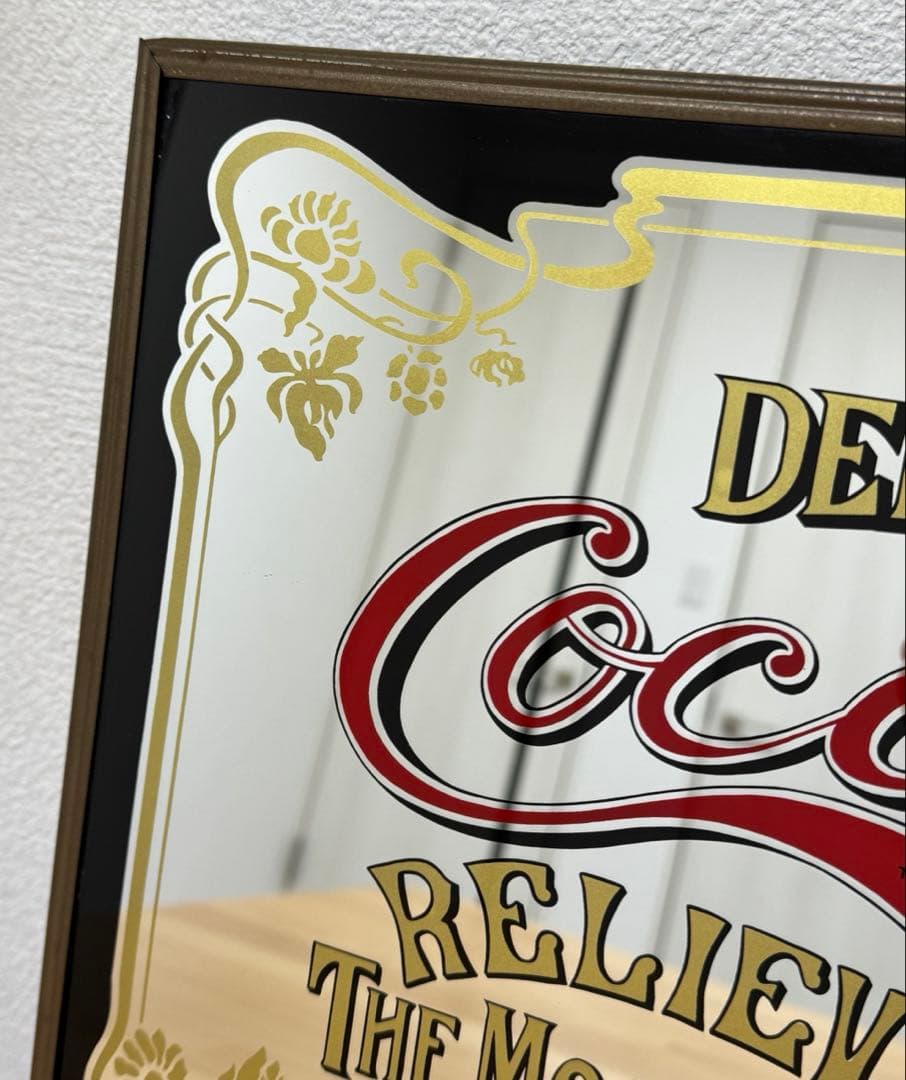 coca-cola コカコーラ パブミラー 鏡 ヴィンテージ レトロ