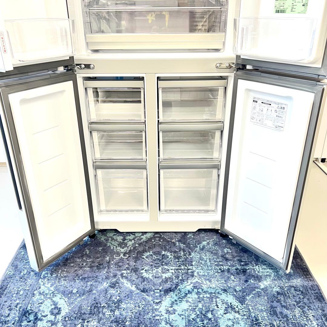 【美品】2023年購入 AQUA ノンフロン冷凍冷蔵庫　保証書有り 420L