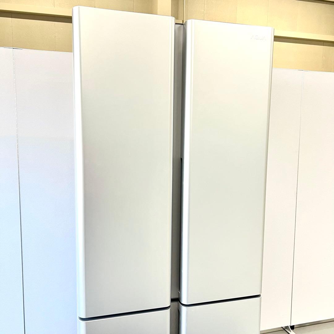 【美品】2023年購入 AQUA ノンフロン冷凍冷蔵庫　保証書有り 420L