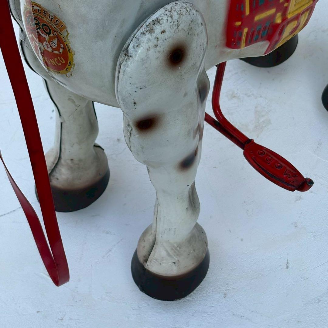 英国製の古いブリキ馬　古道具