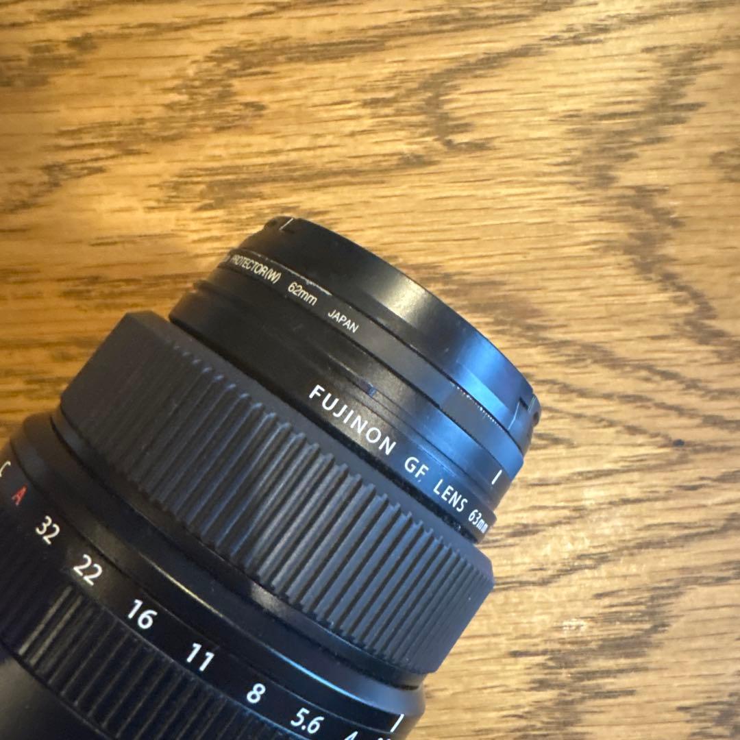 良品 フジノンレンズ GF63mm F2.8 単焦点 保護フィルター付き