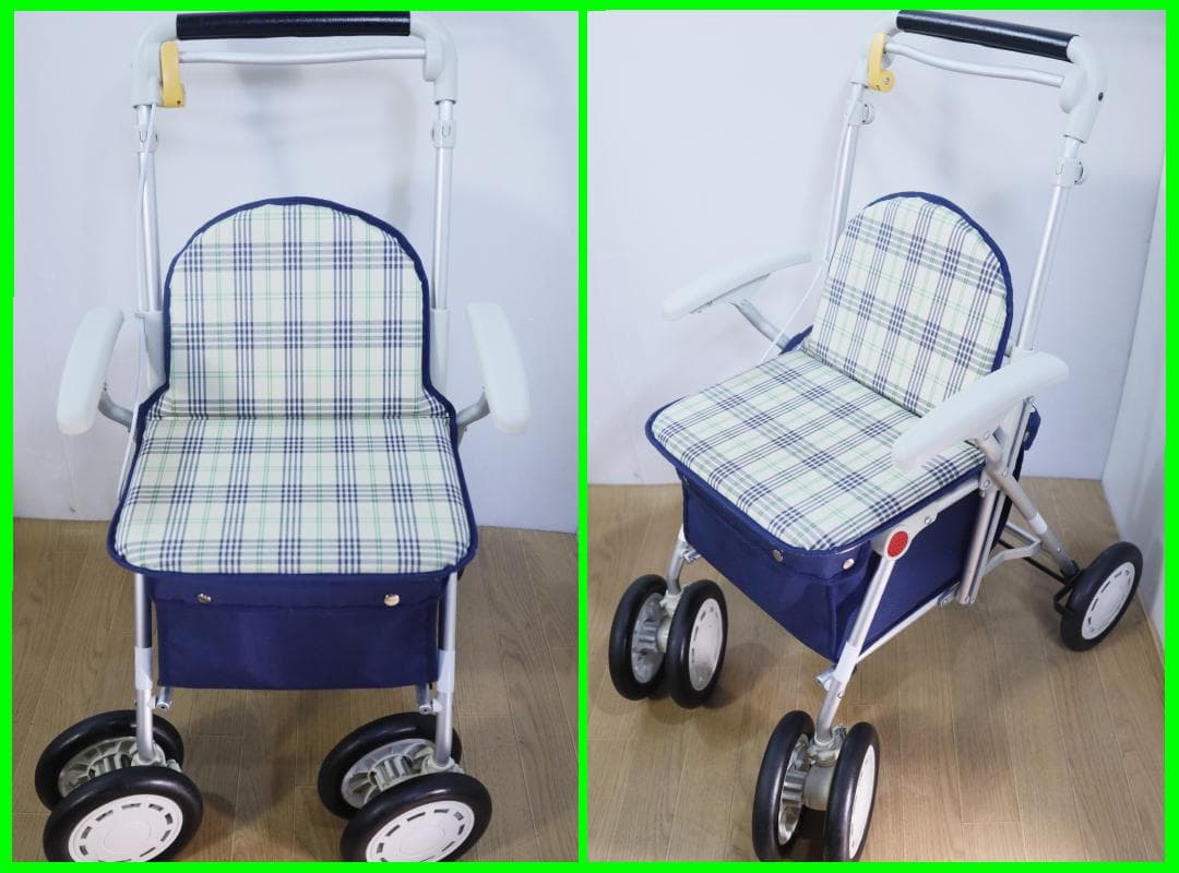 ◆ウィズワン（象印ベビー） シルバーカー ヘルスバックＳ　チェック ④