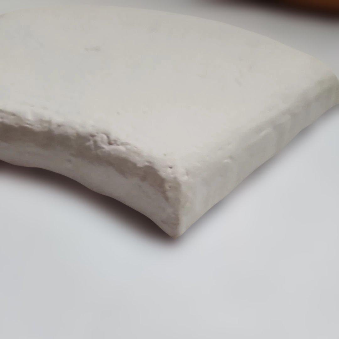 【未使用・共箱付】茶道具 扇形 大皿 （菓子器） 梅文様 和食器