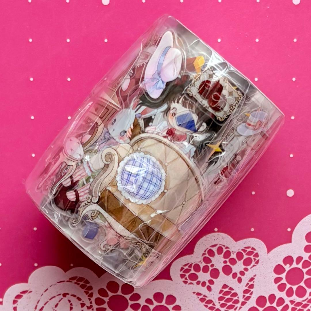 PET 莉莉甜美屋 ダイカット加工 ５.5cm×5.1m 海外マスキングテープ