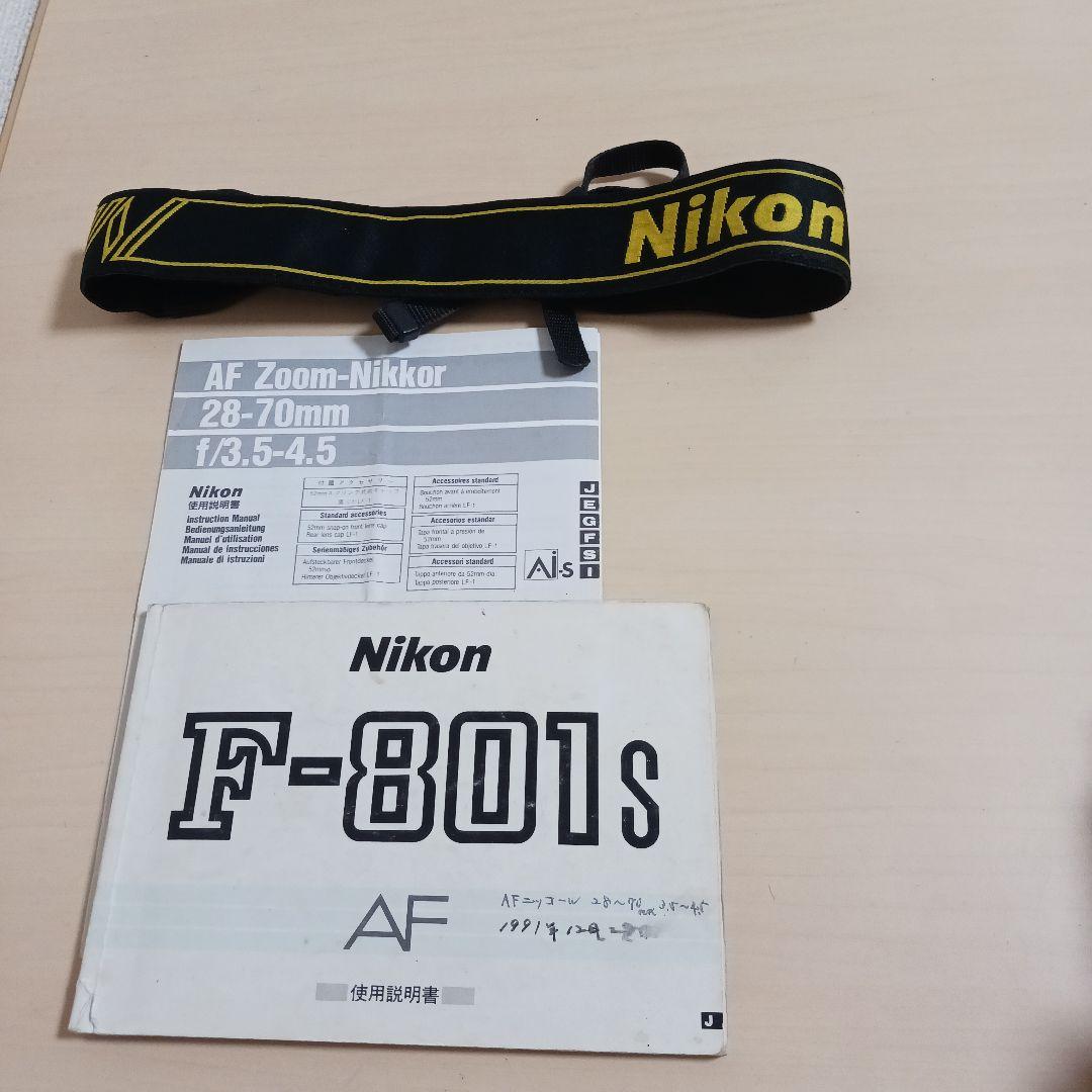 Nikon F-801 S一眼レフカメラ 28-70mmレンズ付き