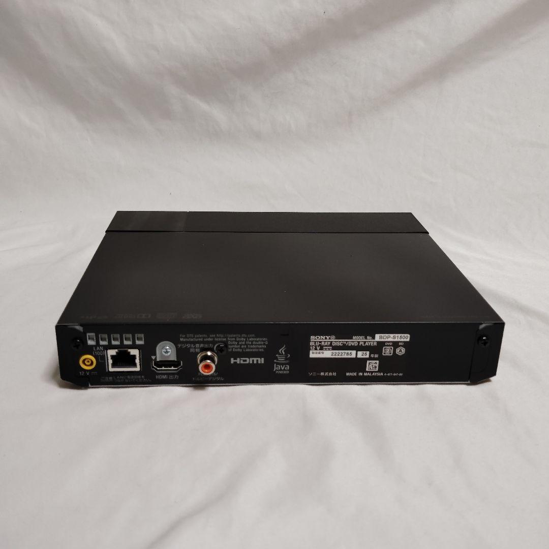動作品 SONY Blu-rayプレーヤー BDP-S1500 2025年製
