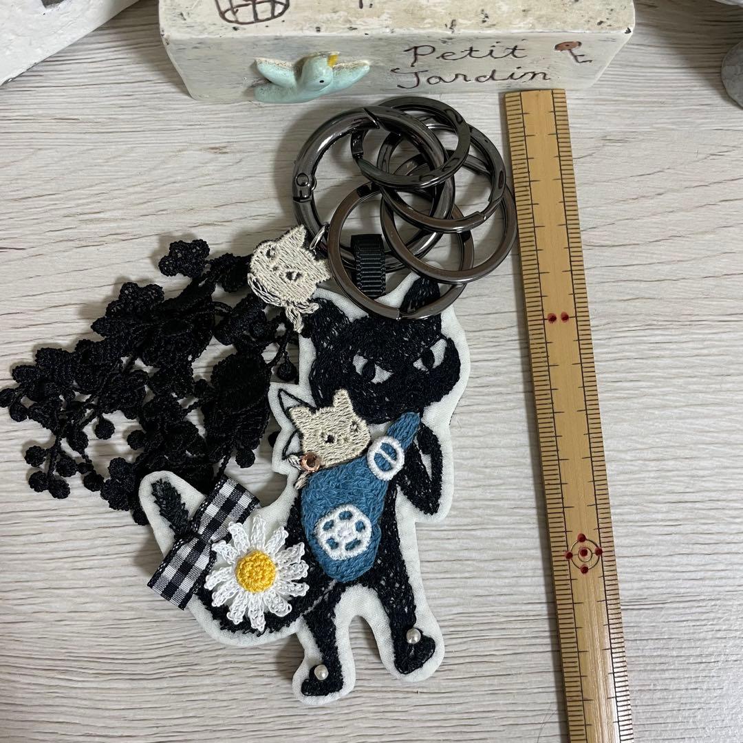 匿名配送手作りチャームキーリング＊pjc クロッチくんwith baby♪
