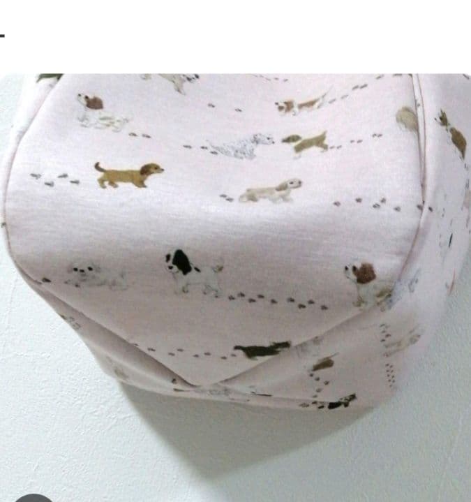 チューリップバッグ ハンドメイド フランシュリッペ犬の行進柄