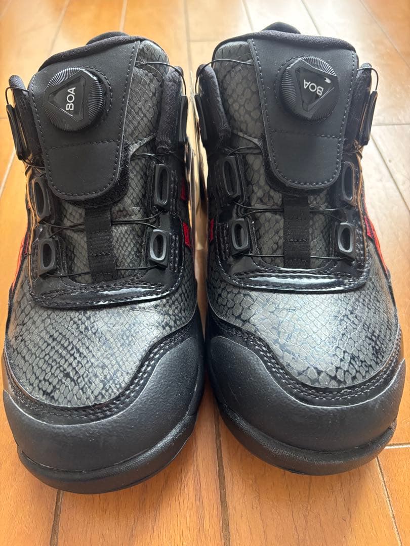 ASICS BOAシステム安全靴 CP306ブラック/レッド　限定色