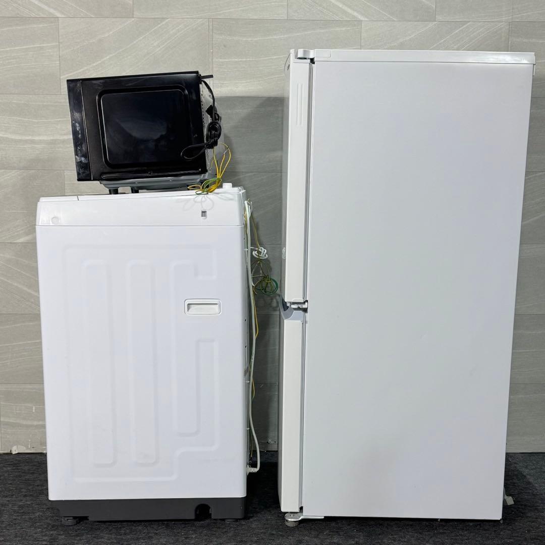生活家電3点セット 冷蔵庫 洗濯機 電子レンジ 清掃済み 格安セット d5383