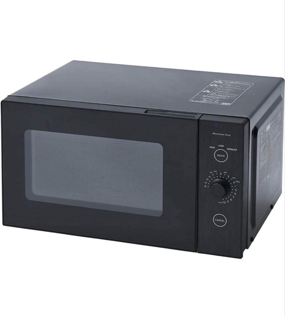 【 美品 】山善 電子レンジ ブラック ERL-018F(B) 黒 新生活