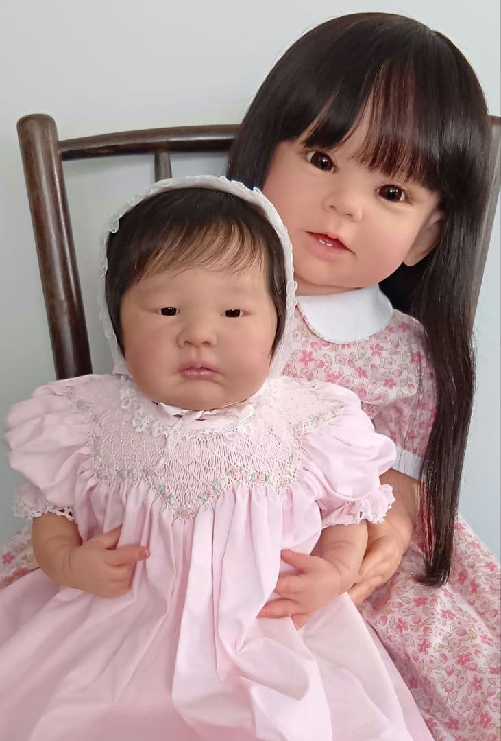 リボーンドール黒目黒髪の超〜♥可愛い高品質☆ボニーちゃん☆リボーンベビー抱き人形
