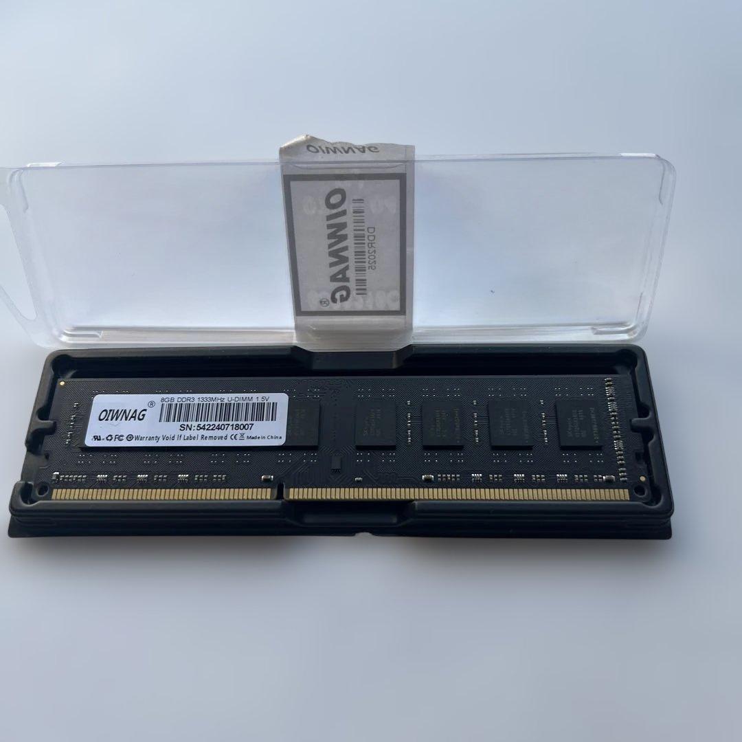8GB DDR3 1333MHz U-DIMM 1.5V メモリ 4枚セット