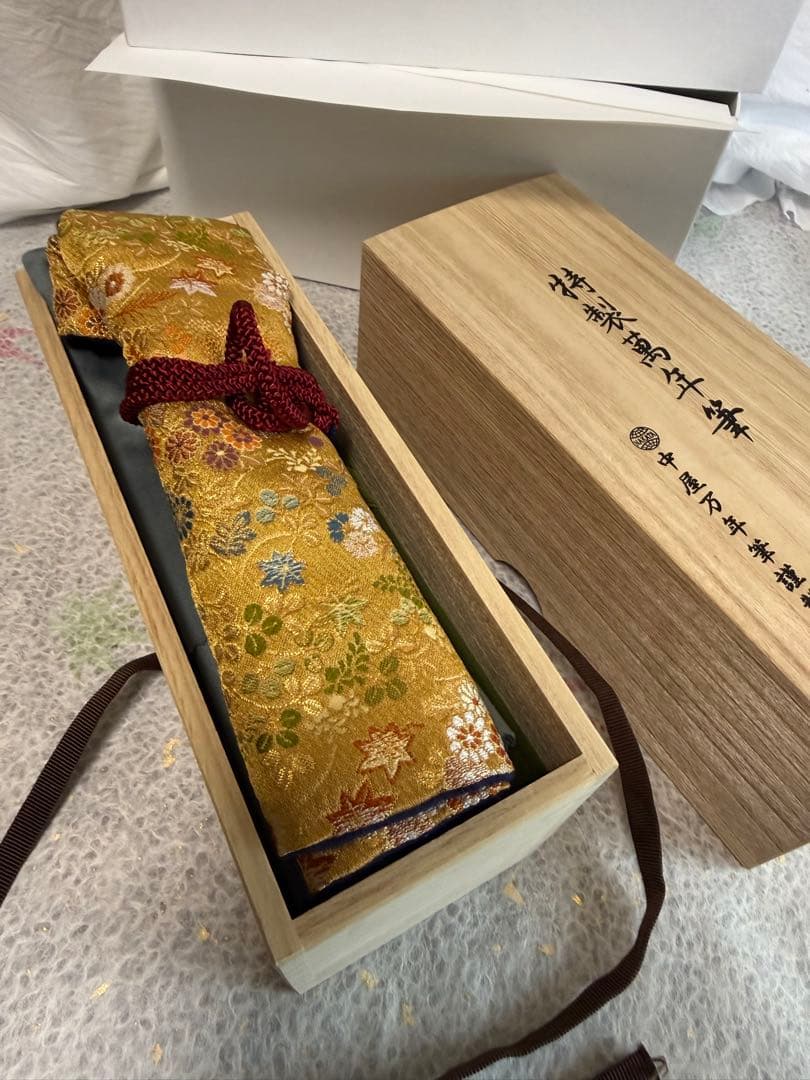 中屋万年筆高蒔絵-鈴虫、螺鈿、NAKATA、シガー、ロング