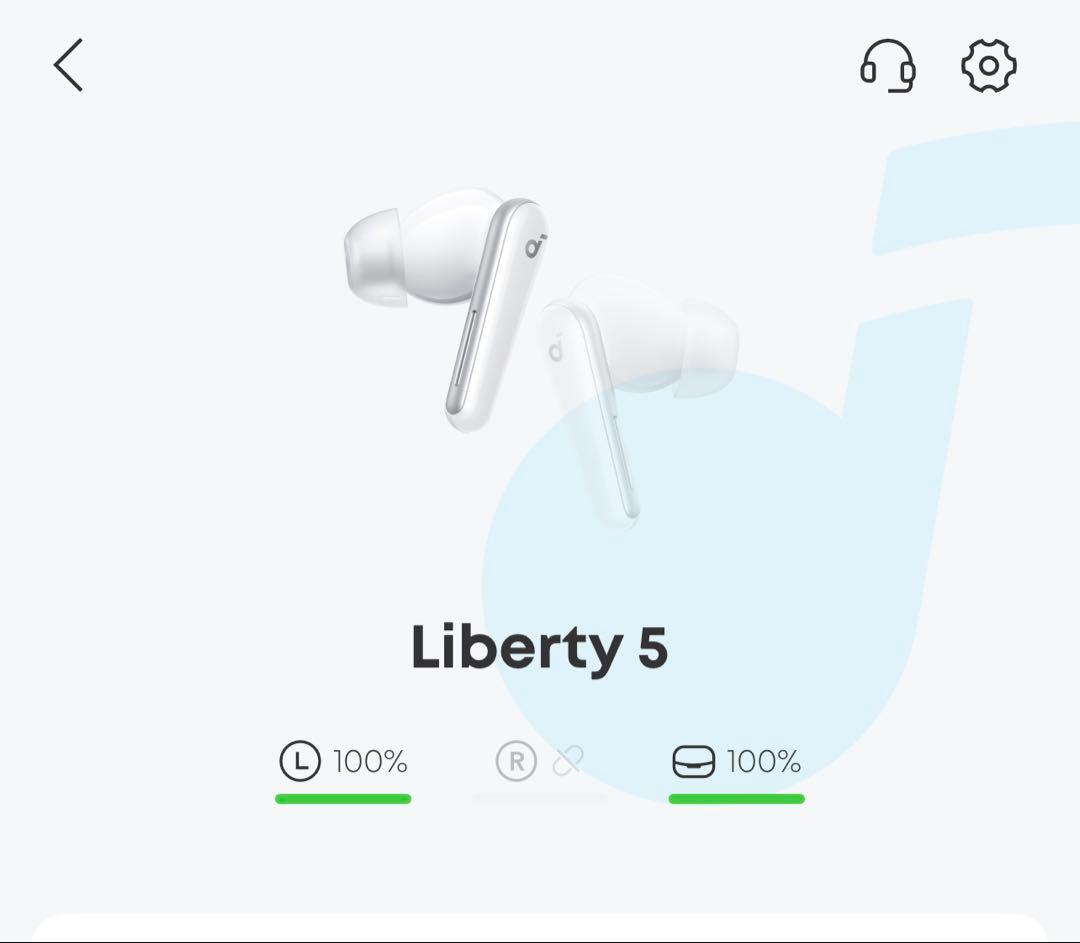 Liberty 5 ワイヤレスイヤホン ホワイト