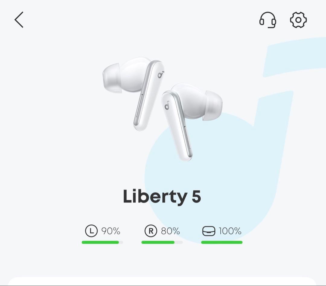 Liberty 5 ワイヤレスイヤホン ホワイト
