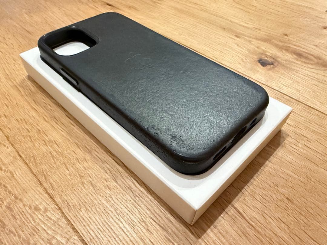 【美品】iPhone12 mini ブラック 128G 純正レザーケース付き
