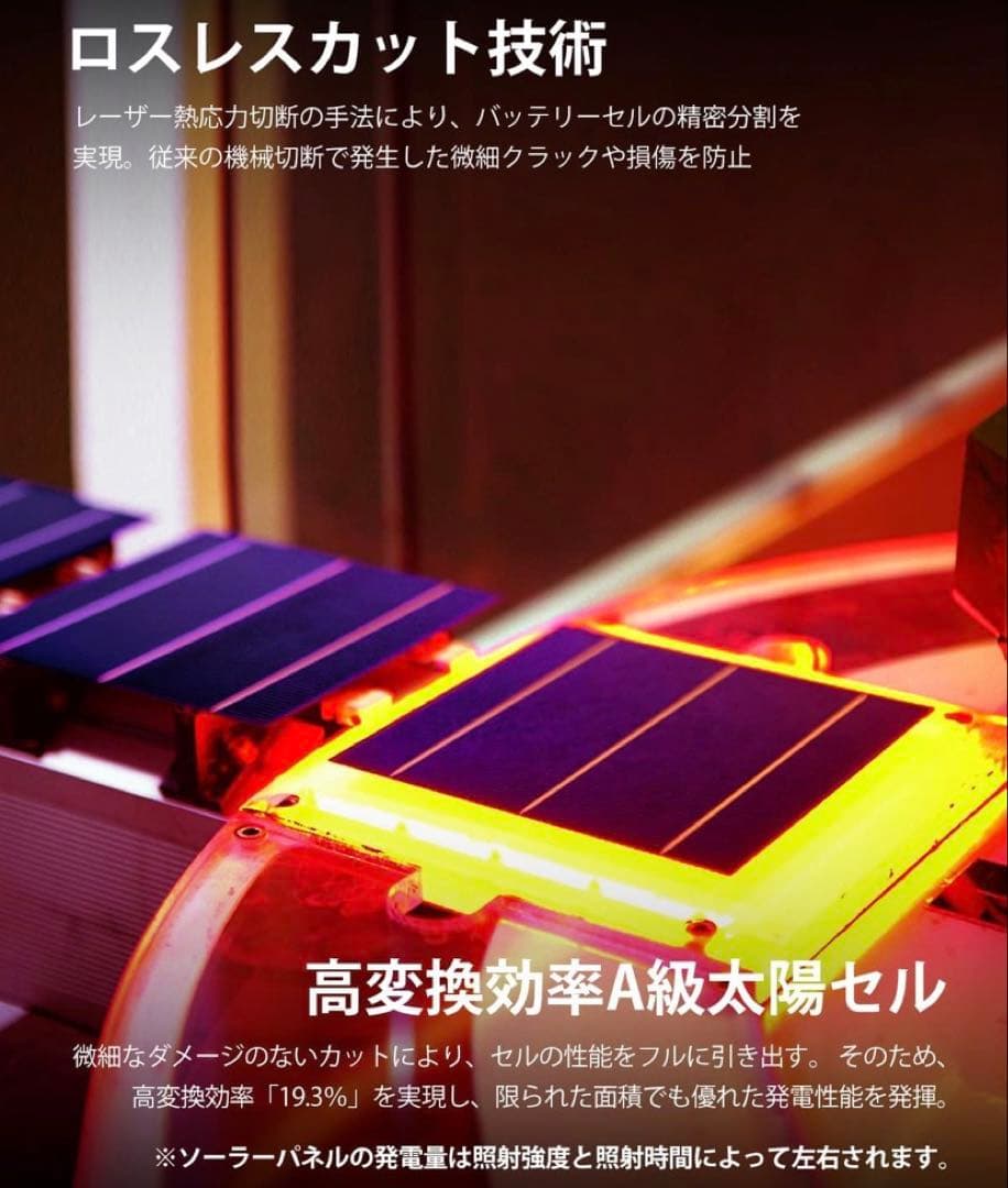 ソーラーパネル 200w 100w×2枚 MC4コネクタ付属