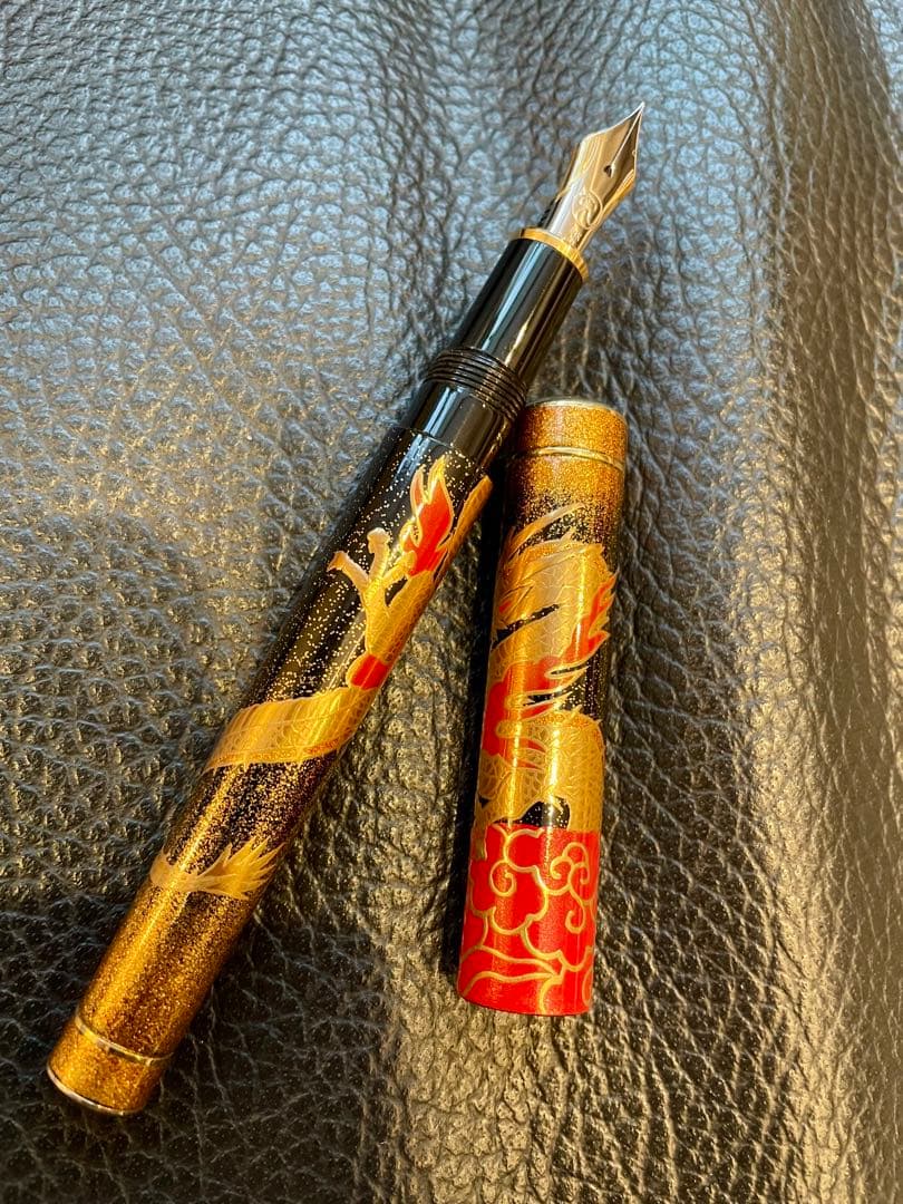 【希少】伊東屋 ROMEO 万年筆 蒔絵 龍 限定モデル　限定数　金
