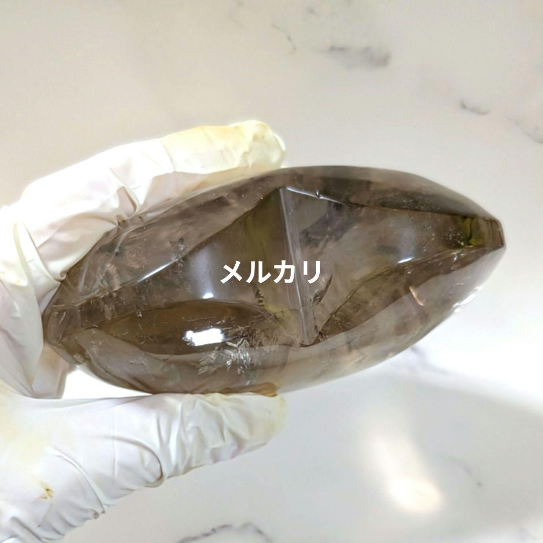 500 g 超 BIGなスモーキークォーツハート（ライトブラン系）