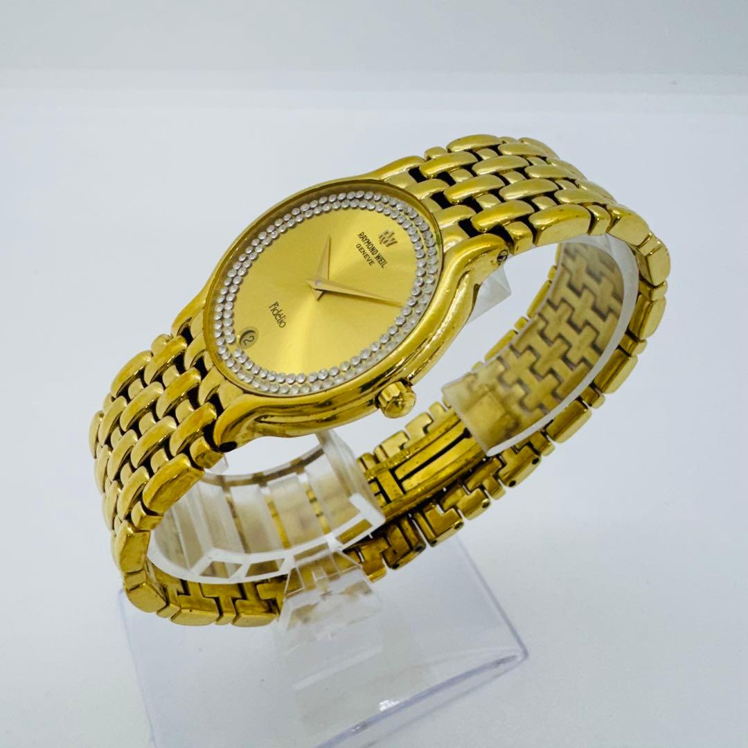 ✨RAYMONDWEIL✨レイモンドウェイル✨クォーツ✨ゴールド文字盤✨腕時計✨