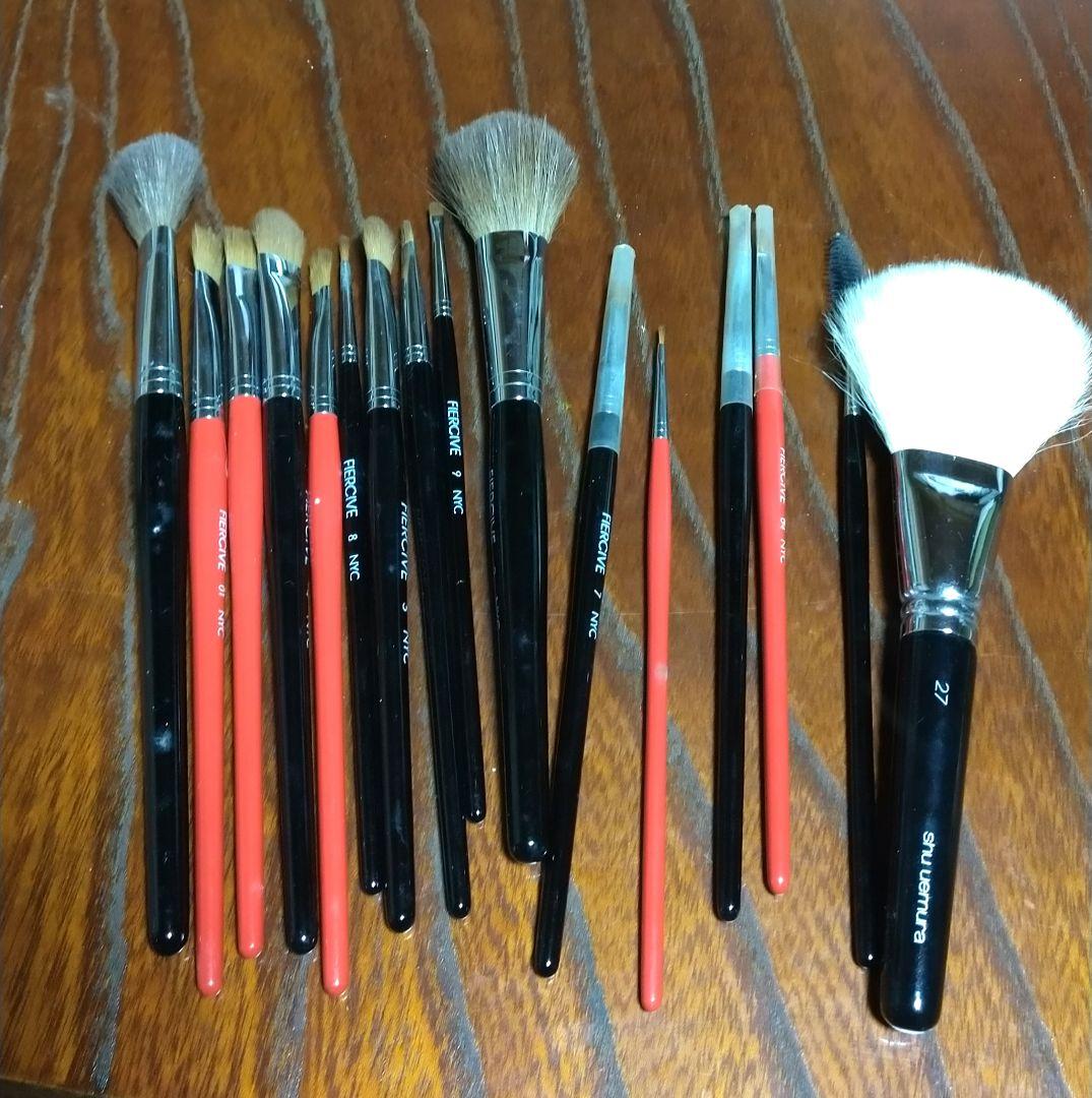 メイク道具収納ボックス 黒 フィアシブ 中古 フェイスカラー等