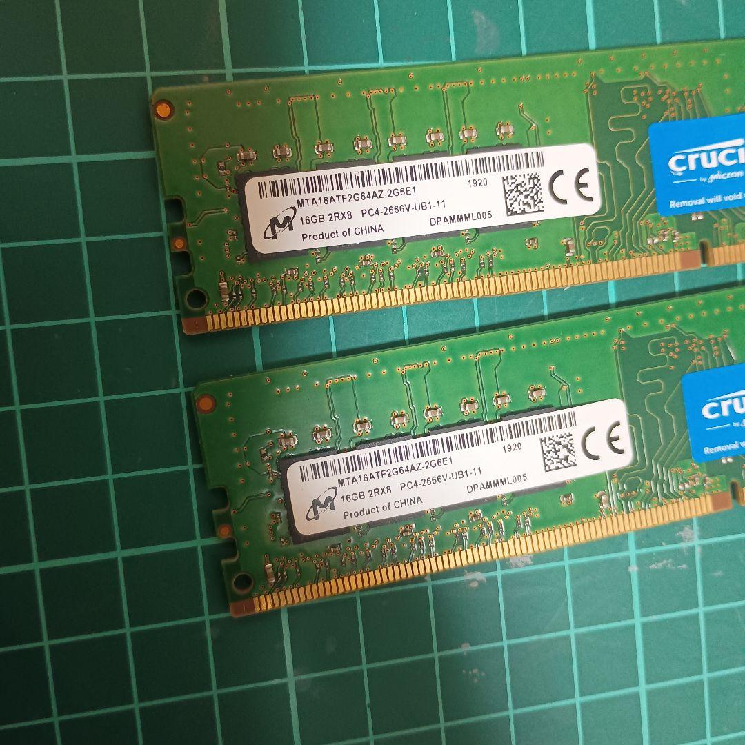 DDR4 2666 16GB ×2 計 32GB
