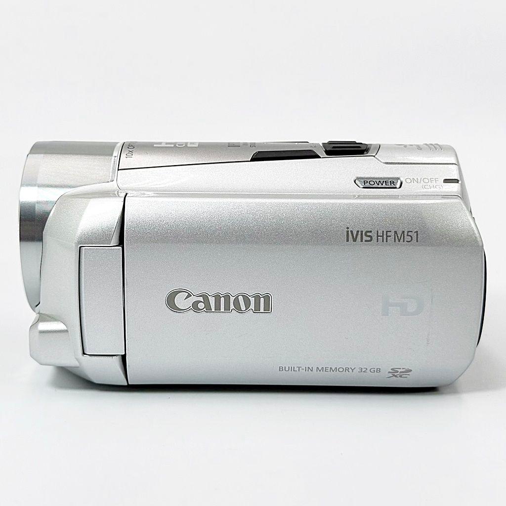 キヤノン iVIS HF M51 シルバー ビデオカメラレコーダー 中古