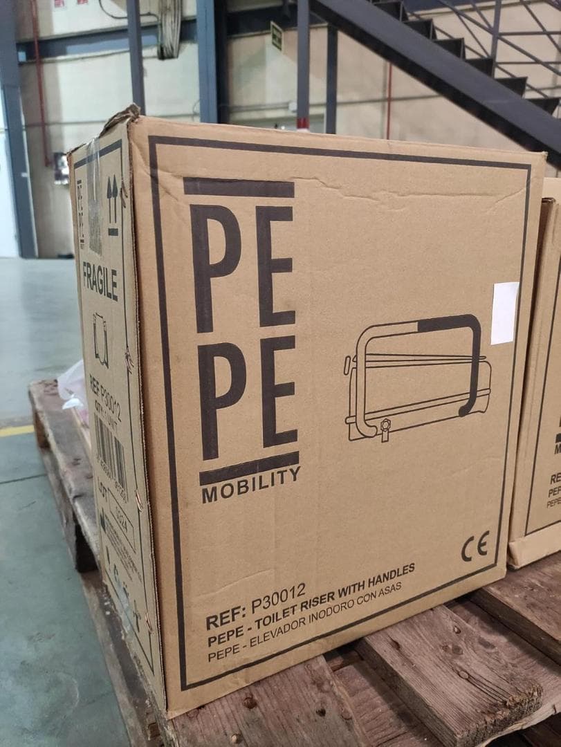 PEPE - 上げられた便座 (高さ10cm)、ハンディキャップ便座、