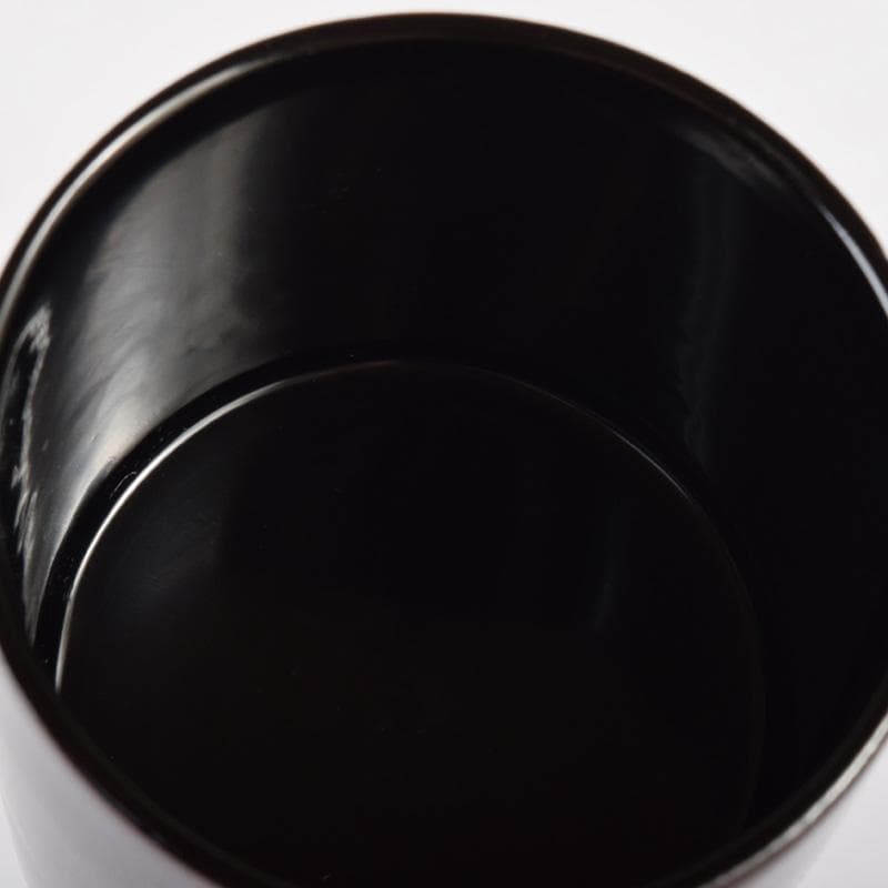 茶道具　加賀漆芸　黒漆　茶入　合わせ箱　V　7310