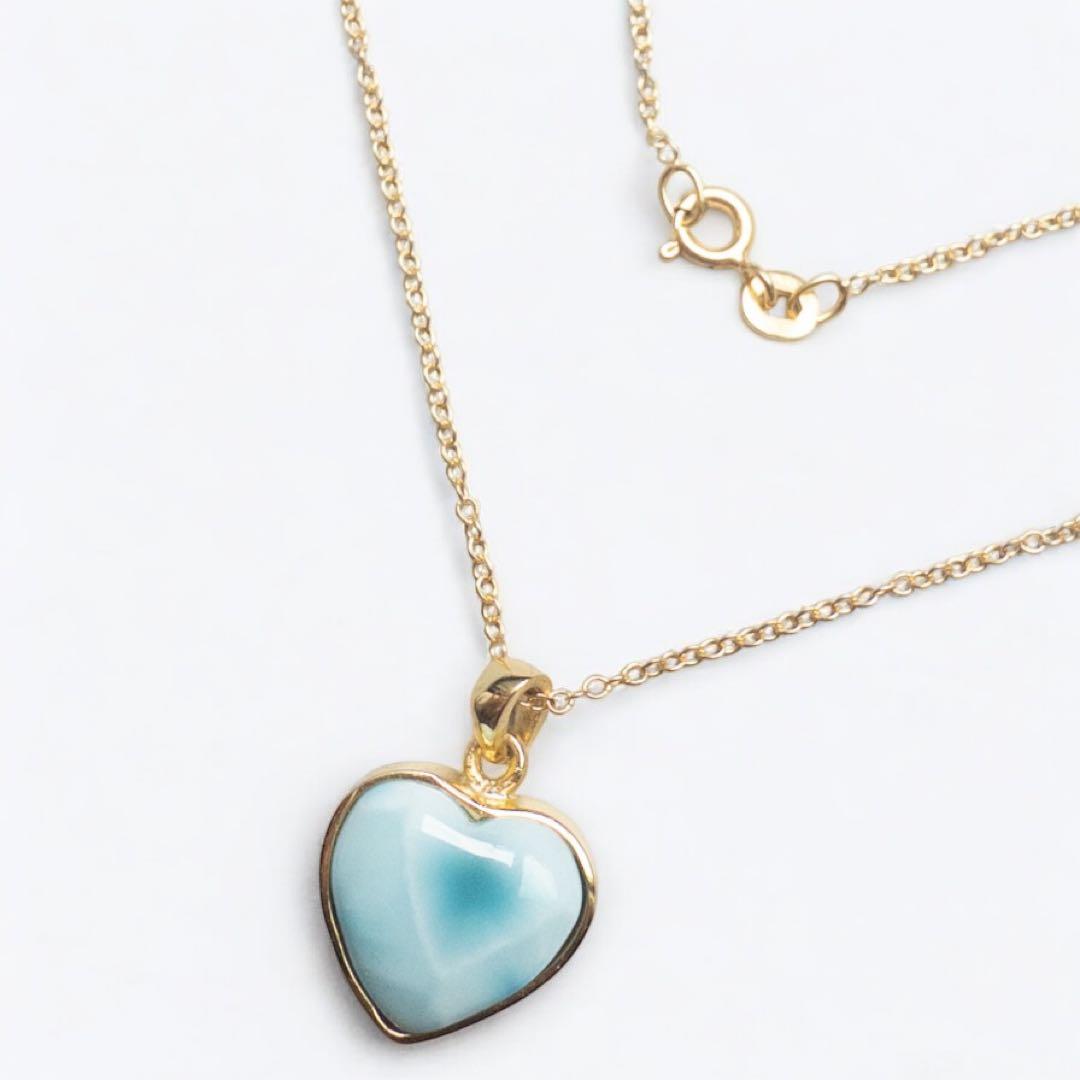 No.325✨天然石✨ラリマーのネックレス　Silver925