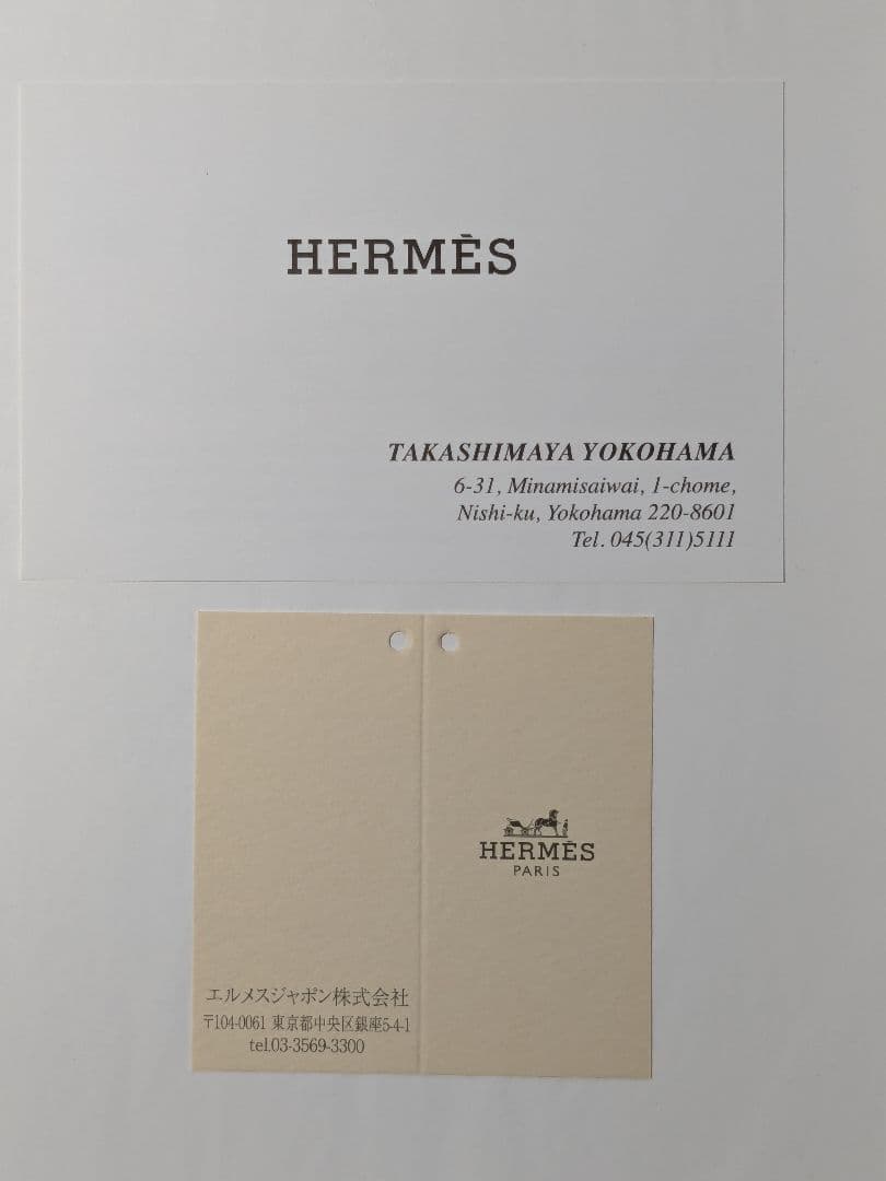 HERMES ネイビー レザー スパイラルリングノート
