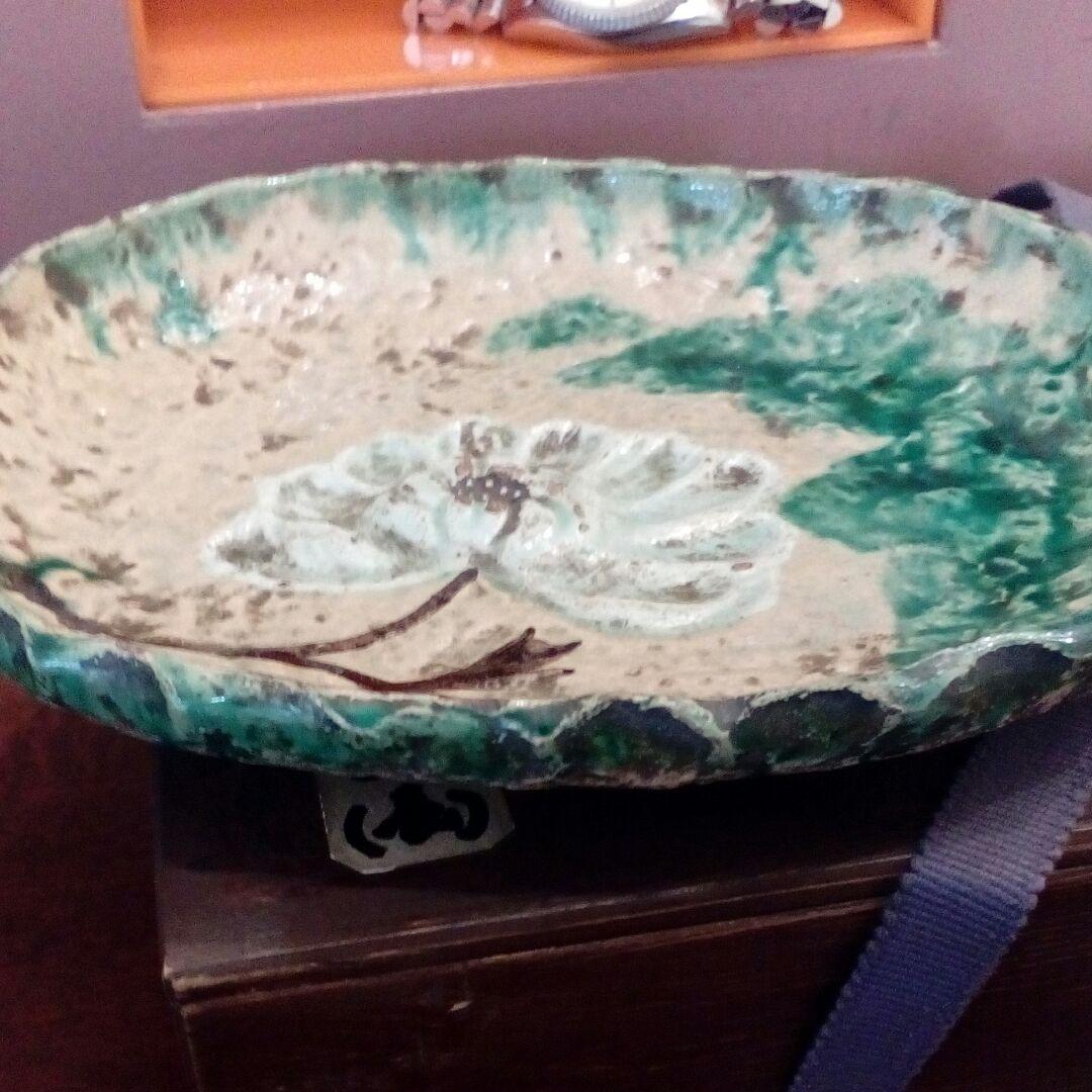 平賀源内焼江戸時代讃岐國稀少レア珍品御菓子鉢１９✕１６センチ所蔵保管品時代物