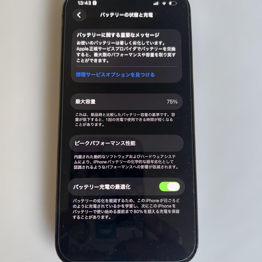 iPhone 13 pro 128GB グラファイト　SIMフリー　充電器付き