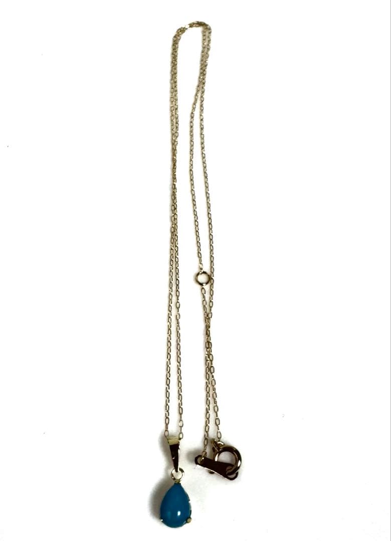 k18天然トルコ石ペンダントネックレスNO25-2459