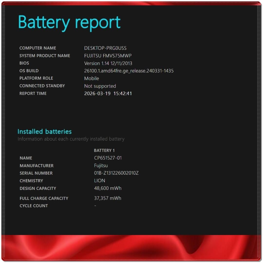 FUJITSU LIFEBOOK SH75/M 500GB HDD 難あり