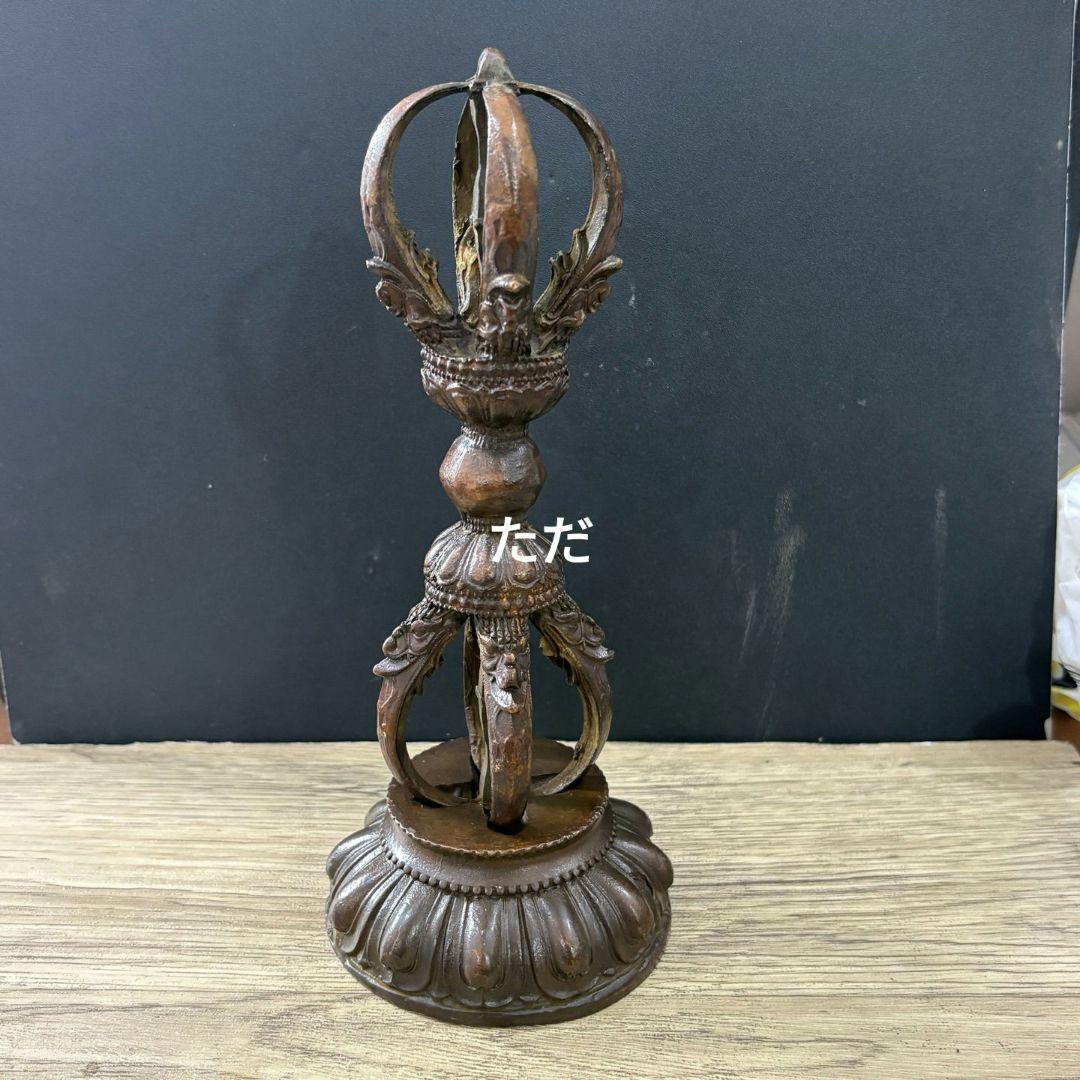 蔵伝密教法器 五股金剛杵普巴杵 銅製品 鎮宅辟邪 開運風水 招財 置物 工芸品