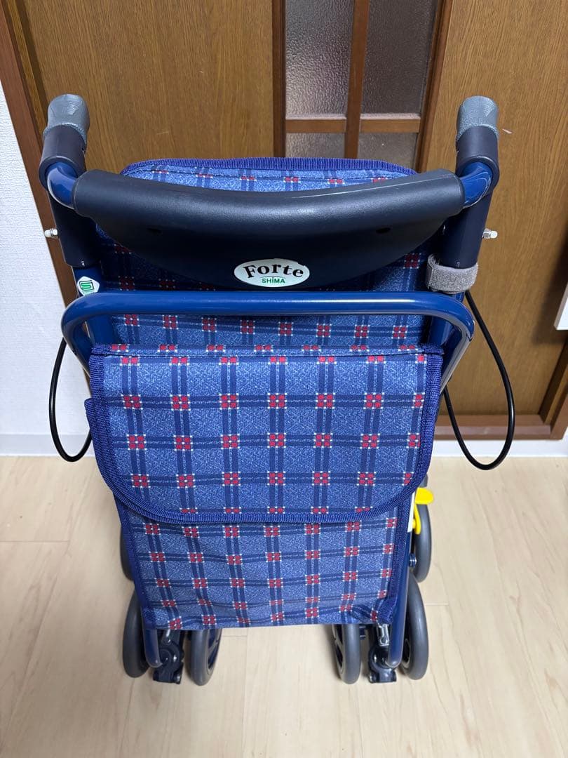 ぽん太　美品【島製作所】　フォルテ　シルバーカー 手押し車 補助車