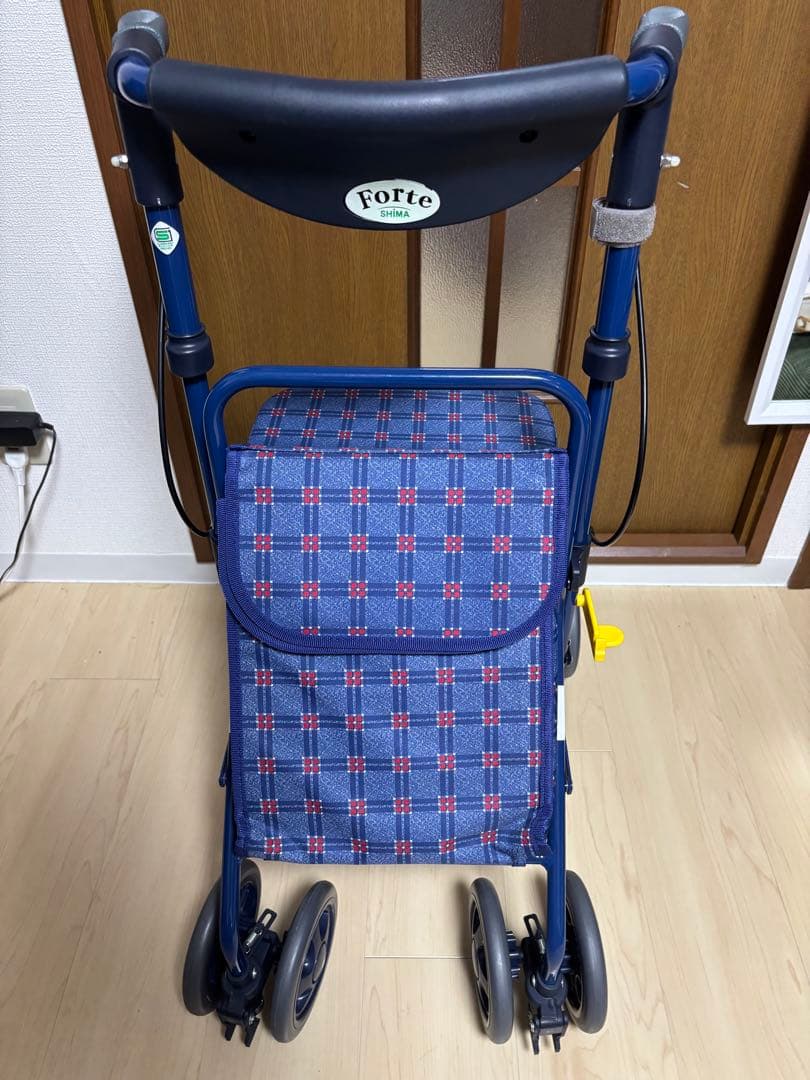 ぽん太　美品【島製作所】　フォルテ　シルバーカー 手押し車 補助車