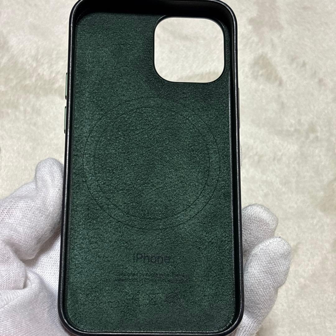 iPhone 13 mini レザーケース セコイアグリーン