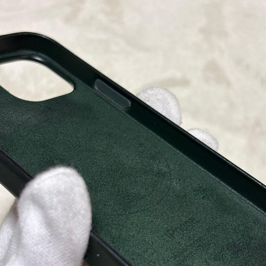 iPhone 13 mini レザーケース セコイアグリーン